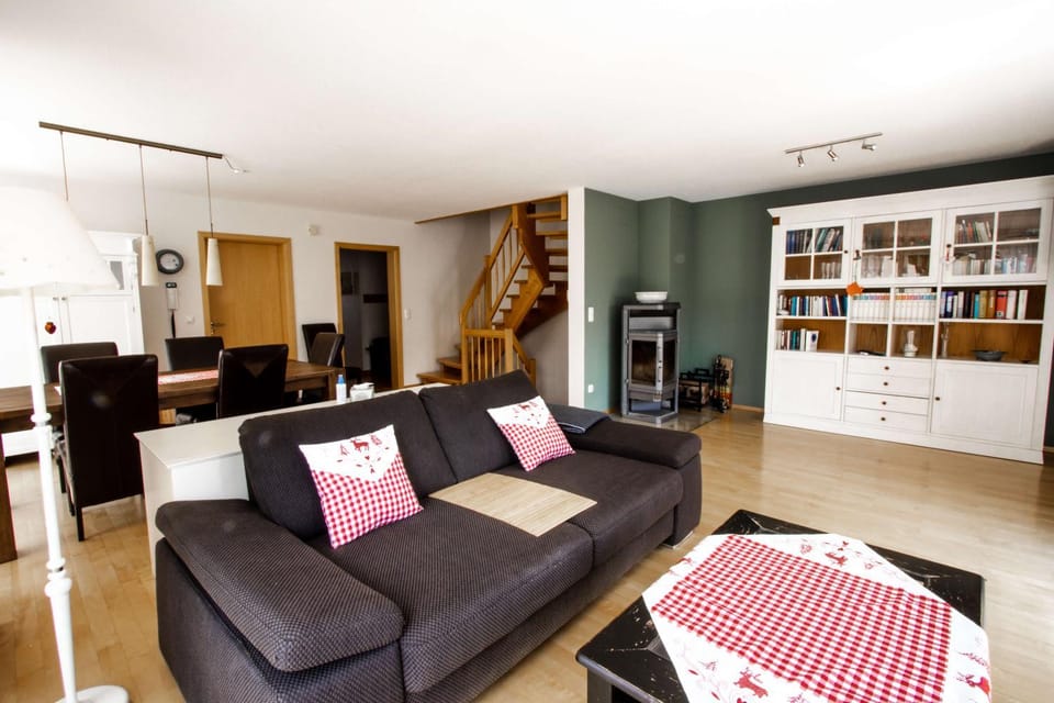 Living room, Dining area, flat iron