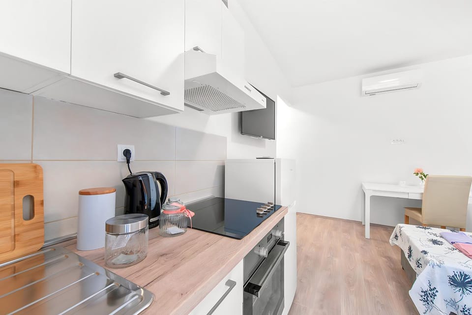 Bed, TV and multimedia, Coffee/tea facilities, Kitchen or kitchenette, Photo of the whole room, pet friendly, air conditioner