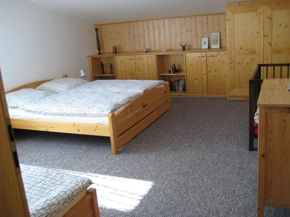 Bed, Photo of the whole room, Bedroom, cot, wardrobe