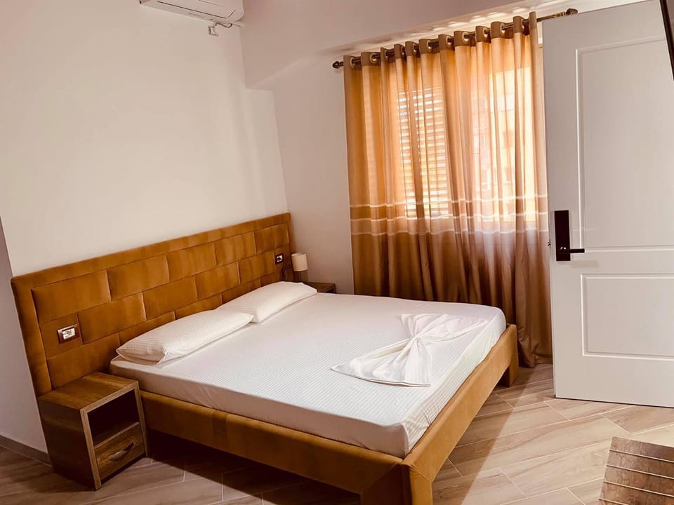 Bed, Photo of the whole room, Bedroom, towels, wardrobe