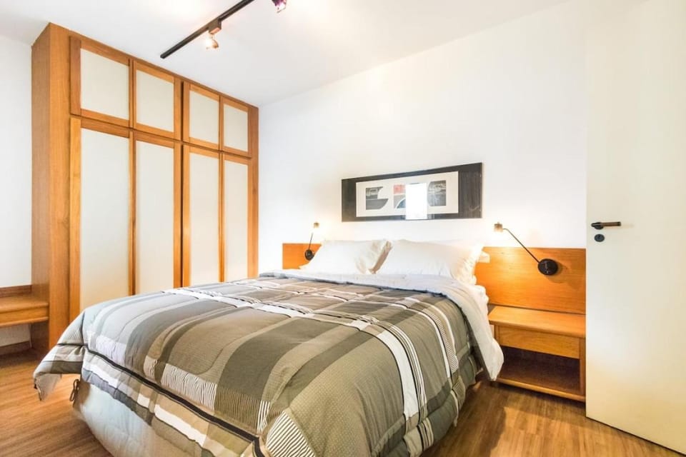 Bed, Bedroom, Landmark view, locker, wardrobe, air conditioner