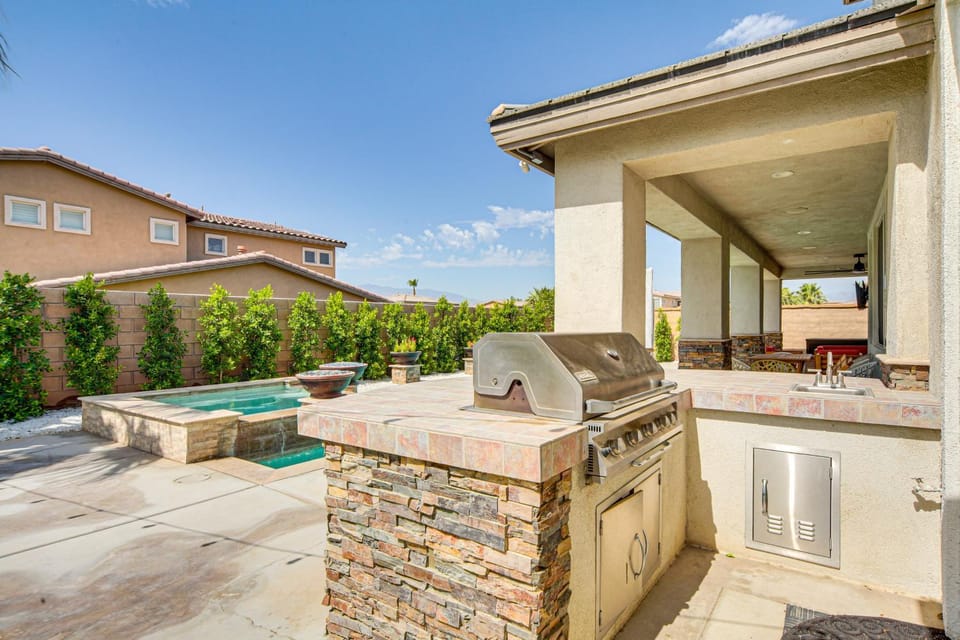Spacious Indio Home: Pool, Grill, & Fire Pits House in Indio