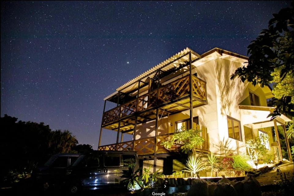 Property building, Night, Garden, Garden view