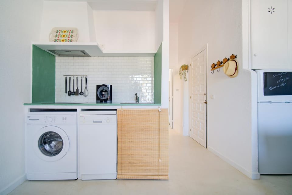 Coffee/tea facilities, Living room, dishwasher, washing machine, kitchen