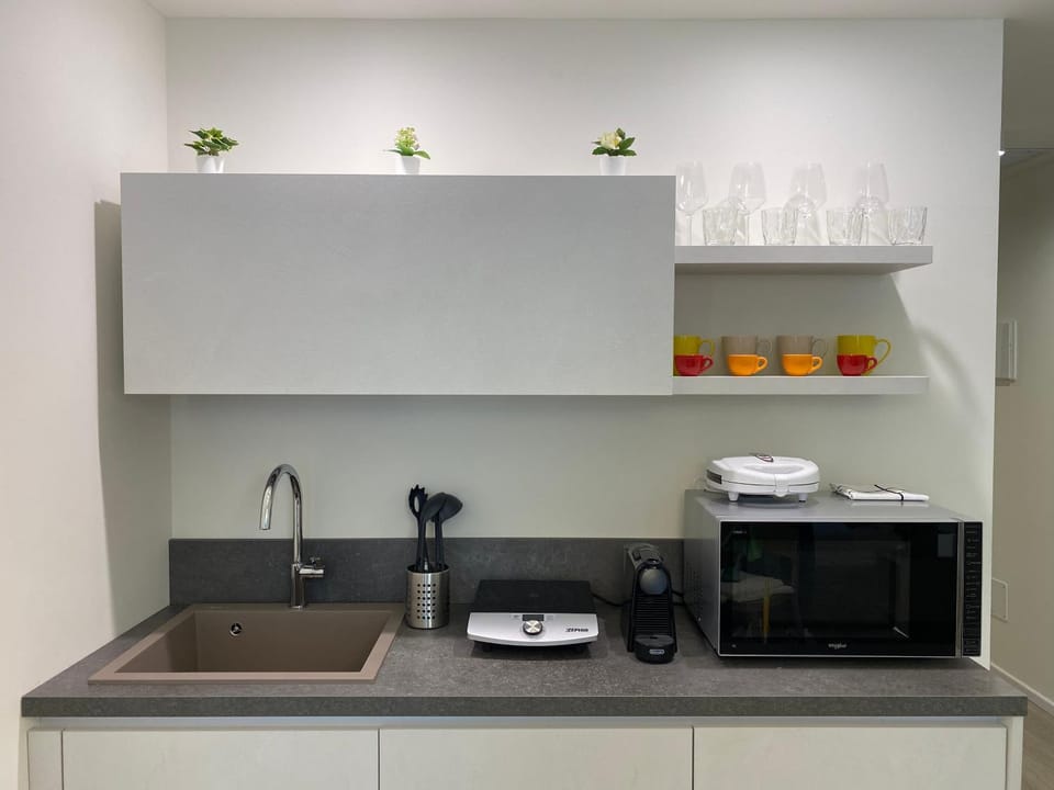 Coffee/tea facilities, Kitchen or kitchenette, minibar, stove, toaster