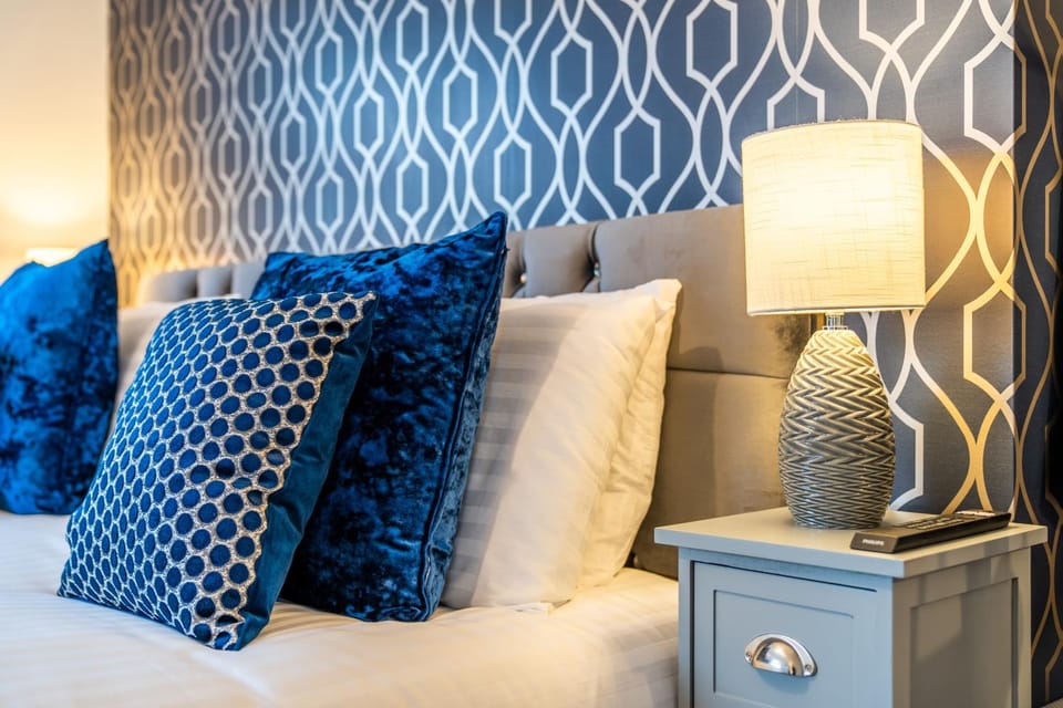 Bed, Decorative detail, Bedroom