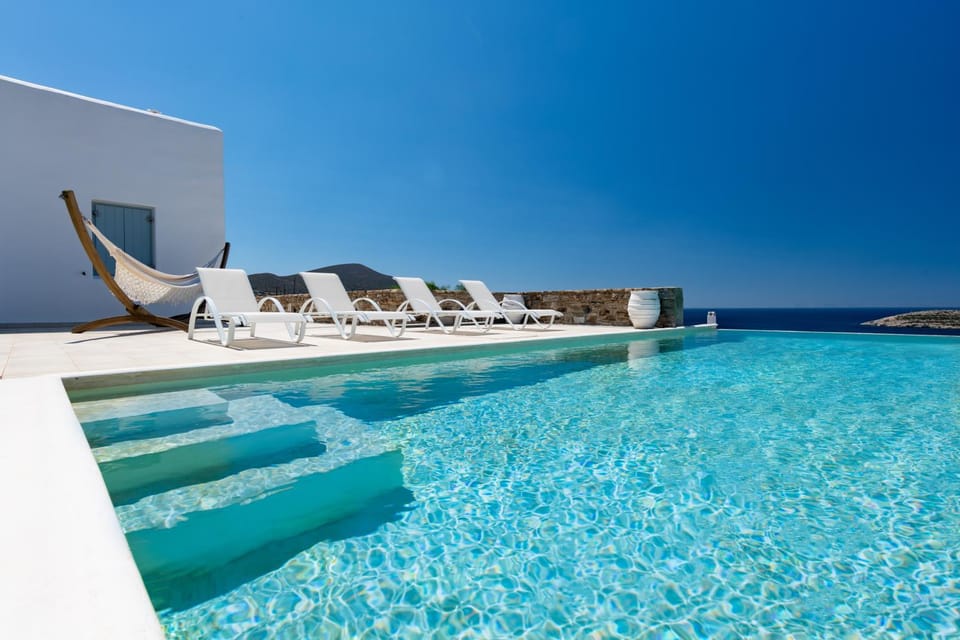 Natural landscape, Pool view, Sea view, Swimming pool, sunbed