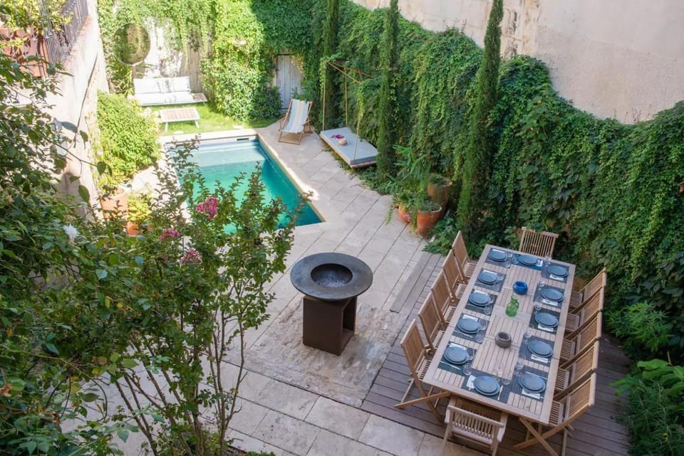 Patio, Garden view, Swimming pool