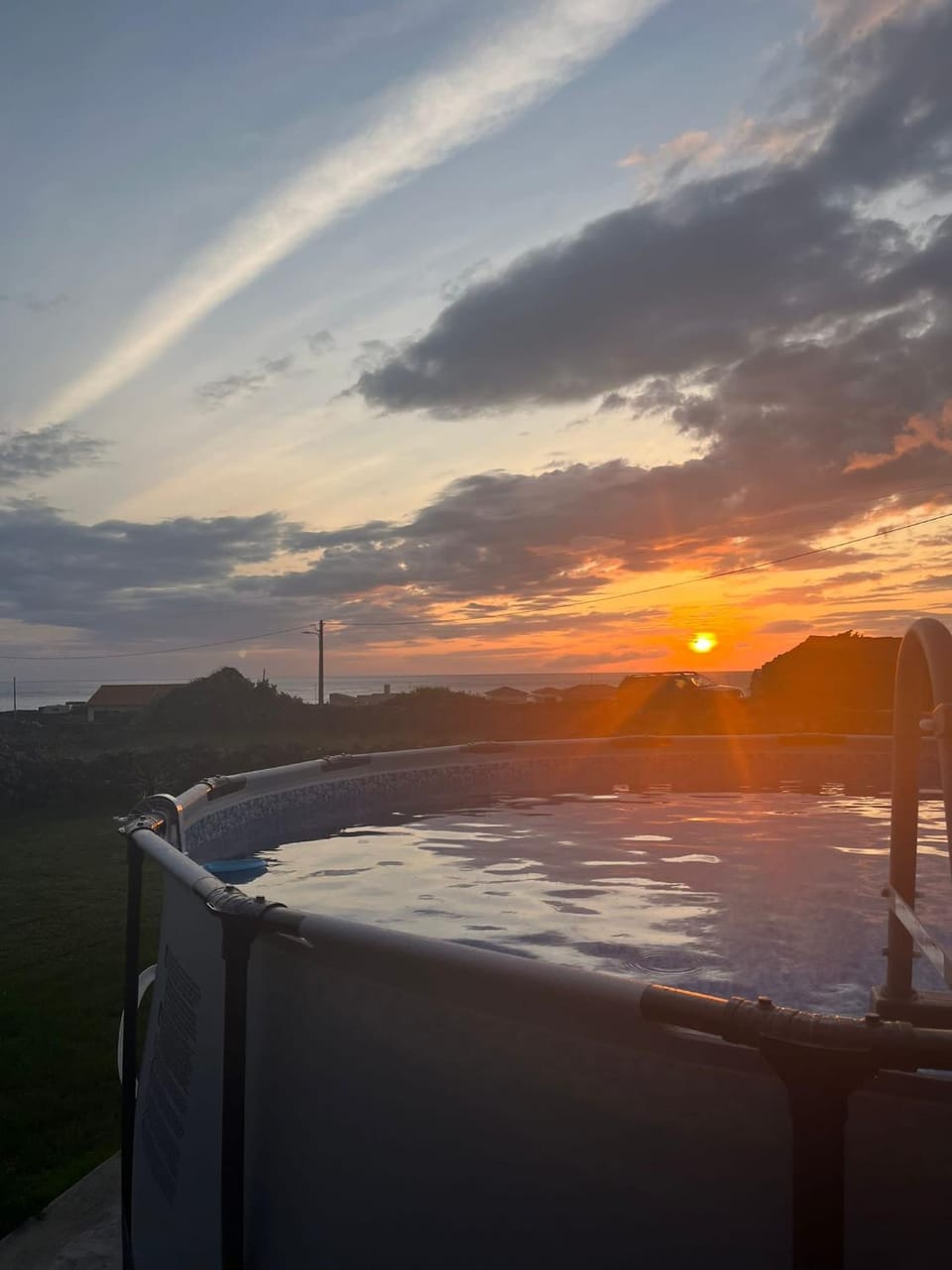 Swimming pool, Sunset