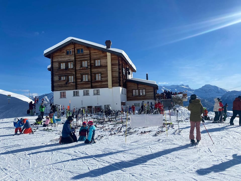 Property building, Natural landscape, Skiing, Mountain view