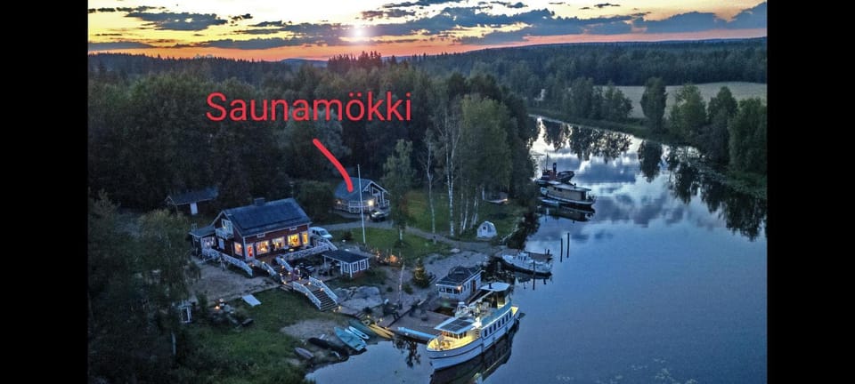 Uusi Saunamökki Jämsässä, lähellä Himosta Chalet in Finland