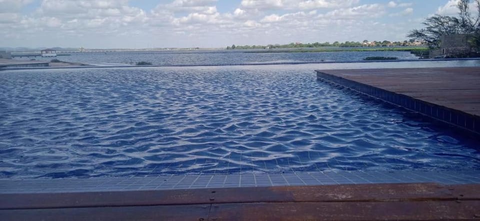 Natural landscape, Pool view, River view, Swimming pool