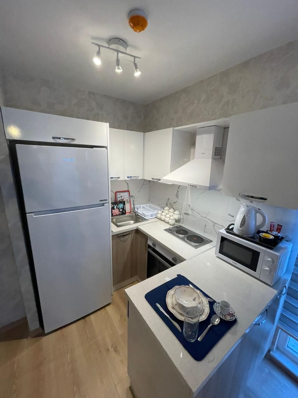 Kitchen or kitchenette, dishwasher, oven