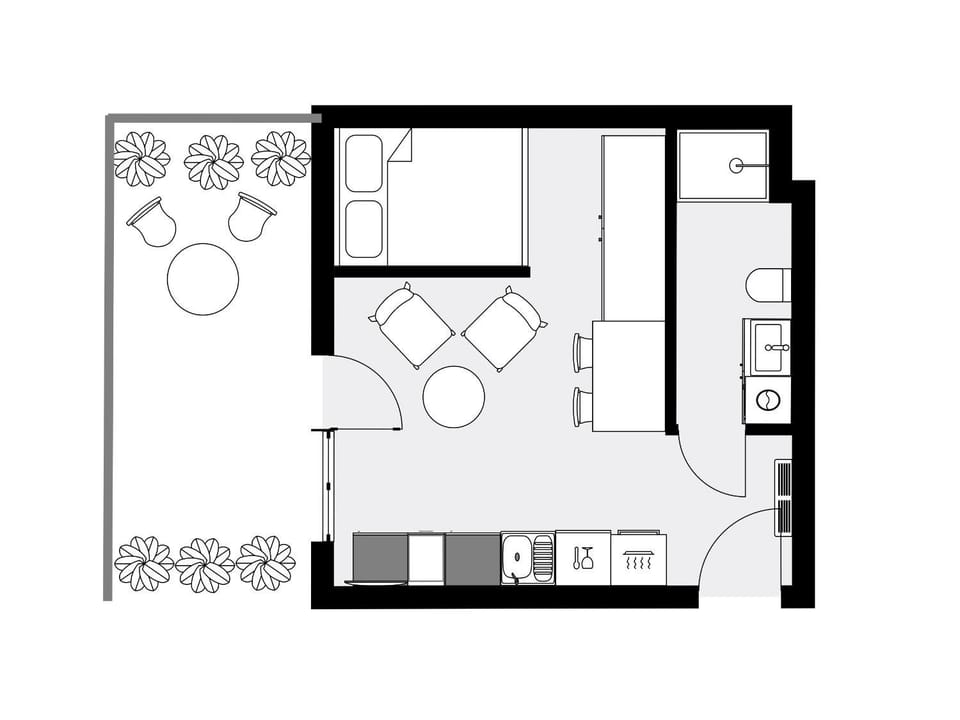 URABN APARTMENTS Studio with garden No 2A - Air Condition - Free Parking Apartment in Poland
