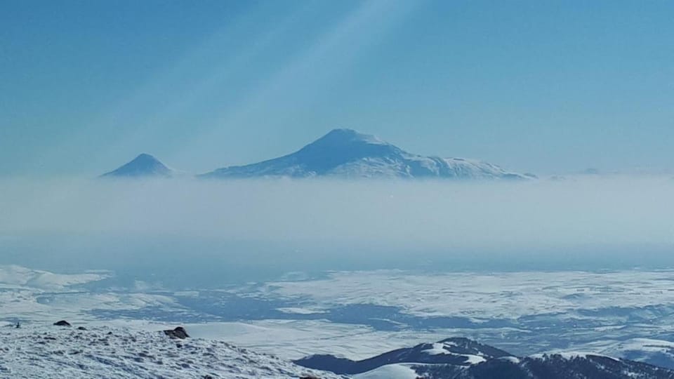 Day, Natural landscape, Winter, Mountain view