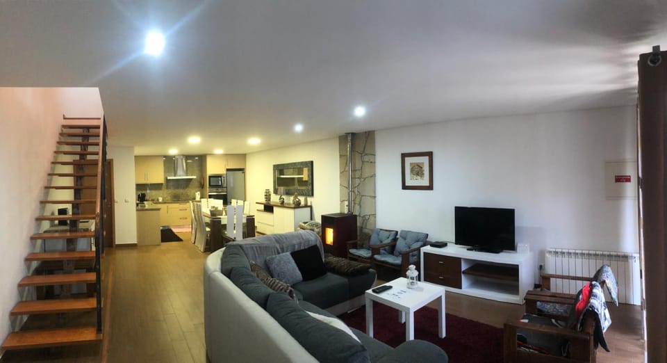 Living room, kitchen