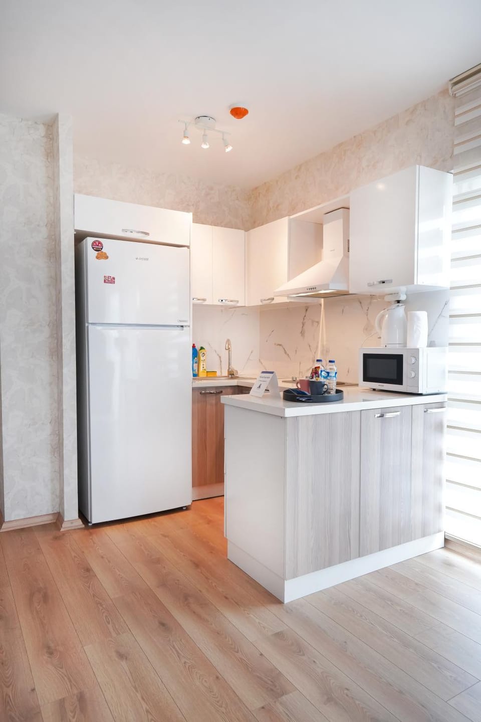 Kitchen or kitchenette, oven, stove