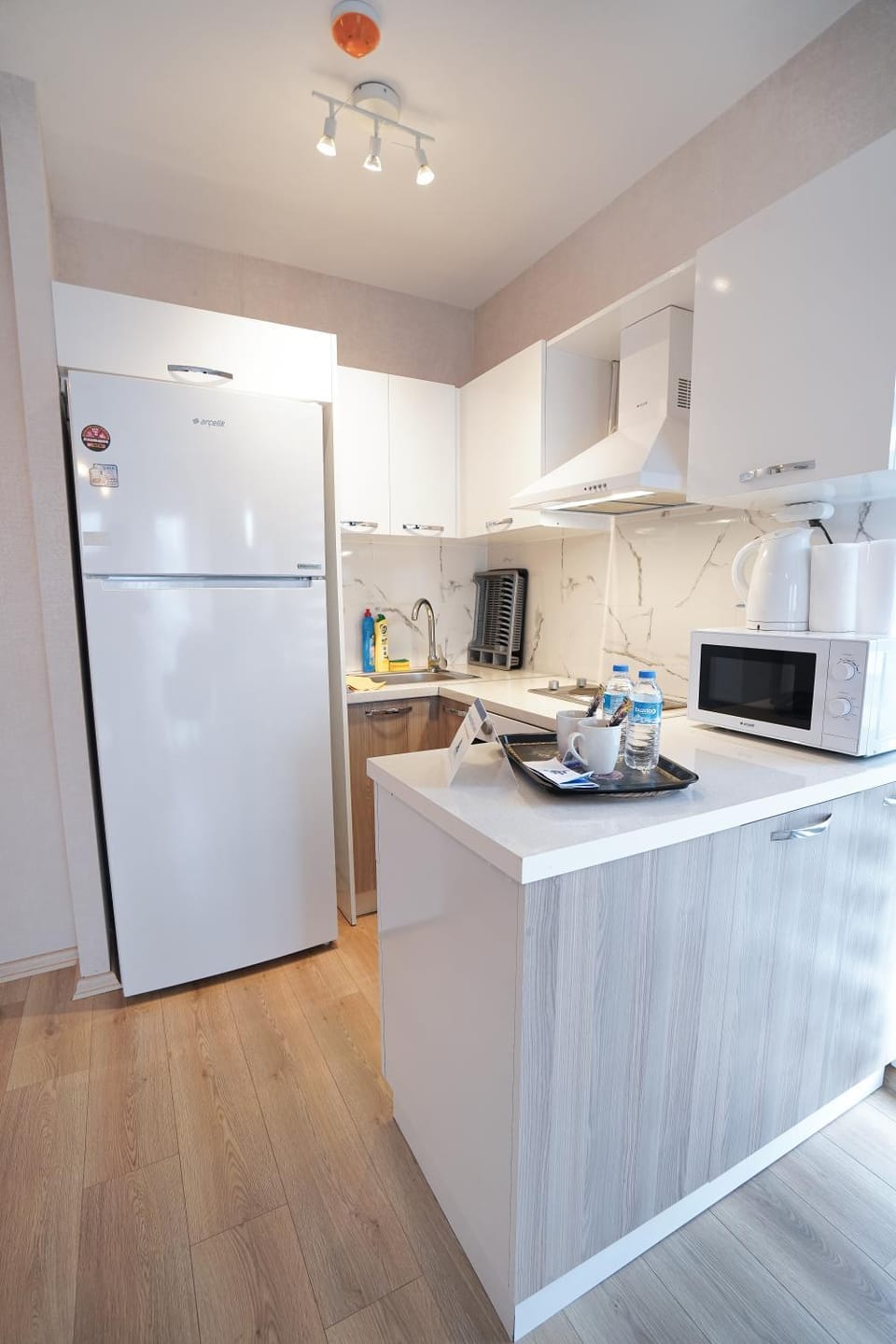 Kitchen or kitchenette, oven, stove