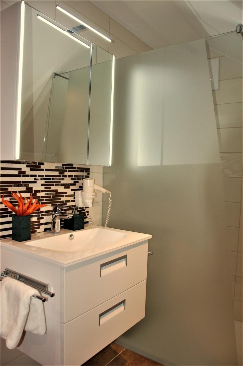 Bathroom, towels