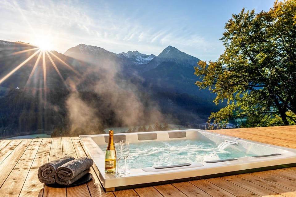 Hot Tub, Sauna, View (from property/room), View (from property/room), Spa and wellness centre/facilities, Landmark view, Landmark view, Mountain view, Mountain view