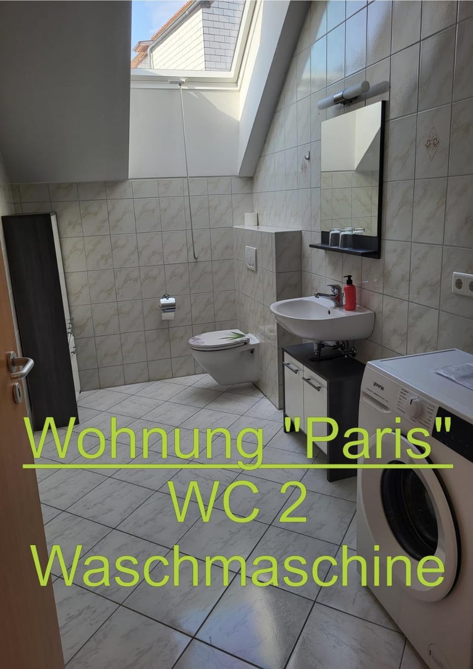 Toilet, dishwasher, washing machine