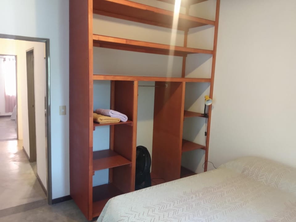Bed, Photo of the whole room, towels, wardrobe