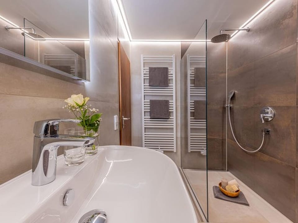Bathroom, Living room