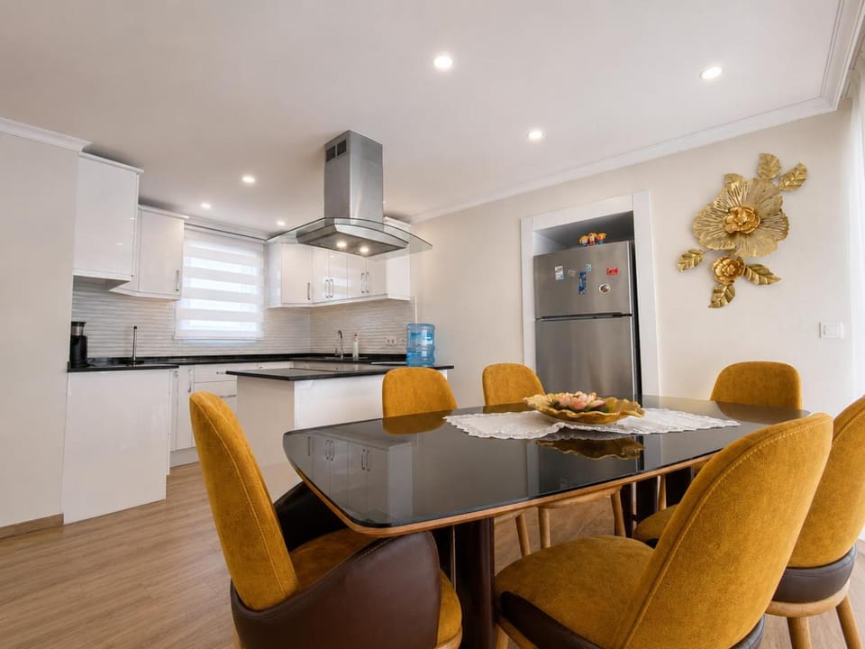 Kitchen or kitchenette, Dining area, oven, stove