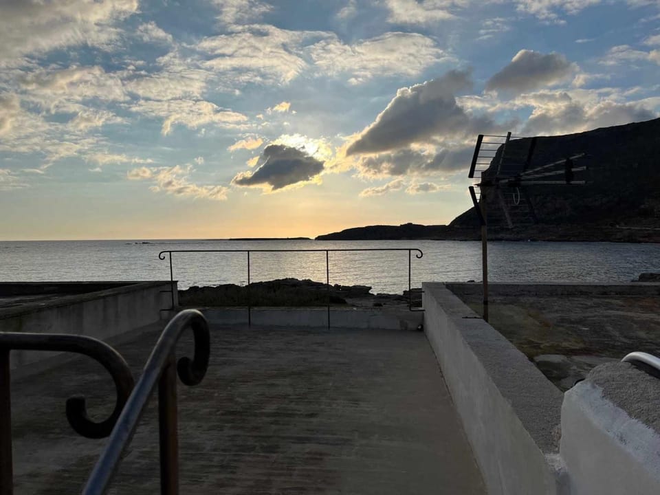 Natural landscape, Sea view, Sunset