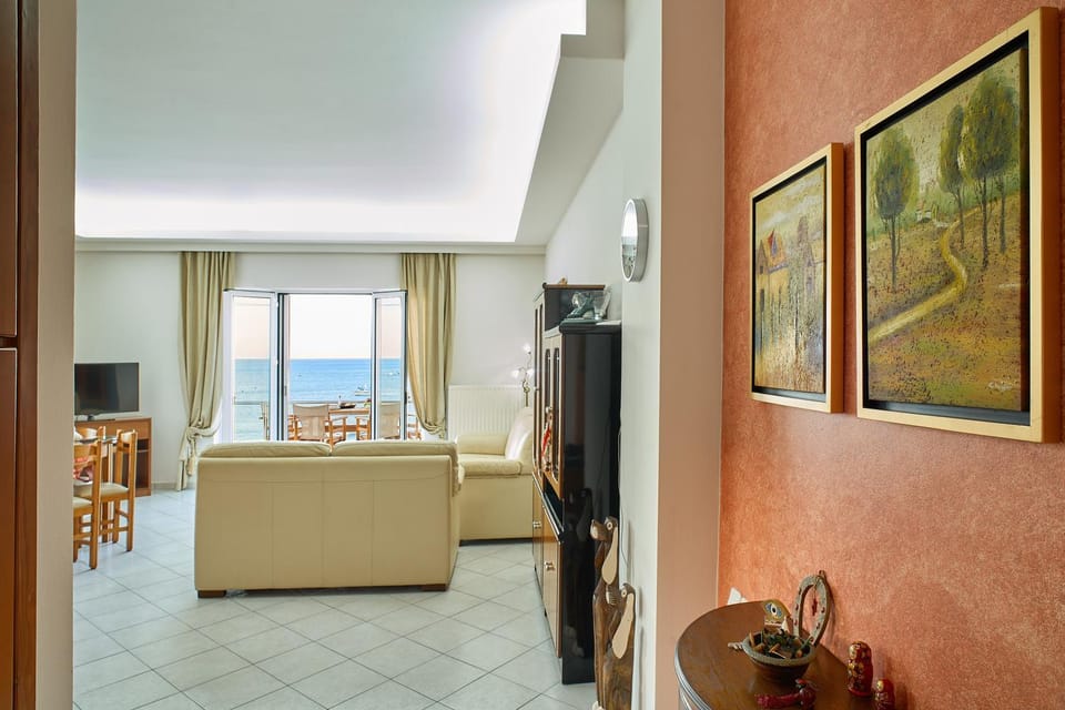 Living room, Seating area, Sea view