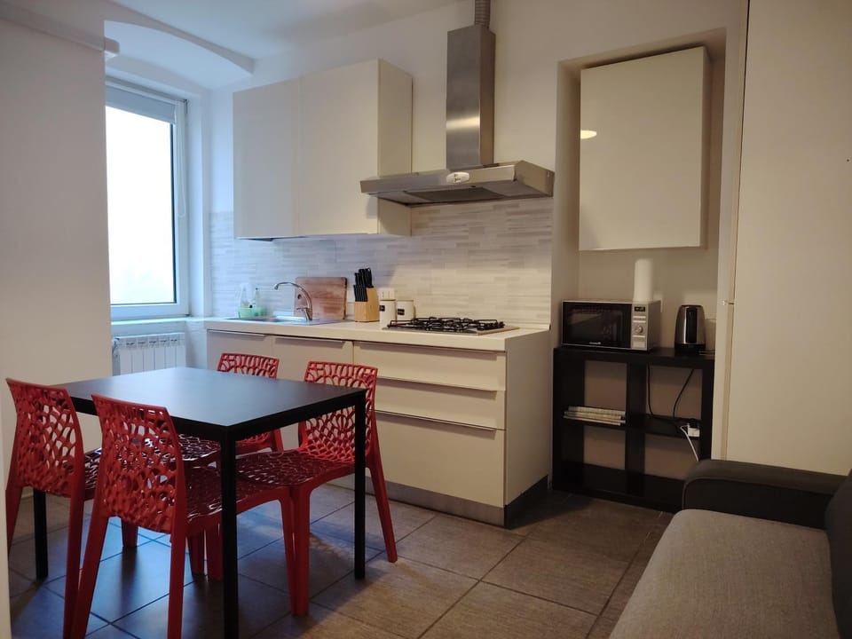 Kitchen or kitchenette, Living room, Dining area, stove, kitchen