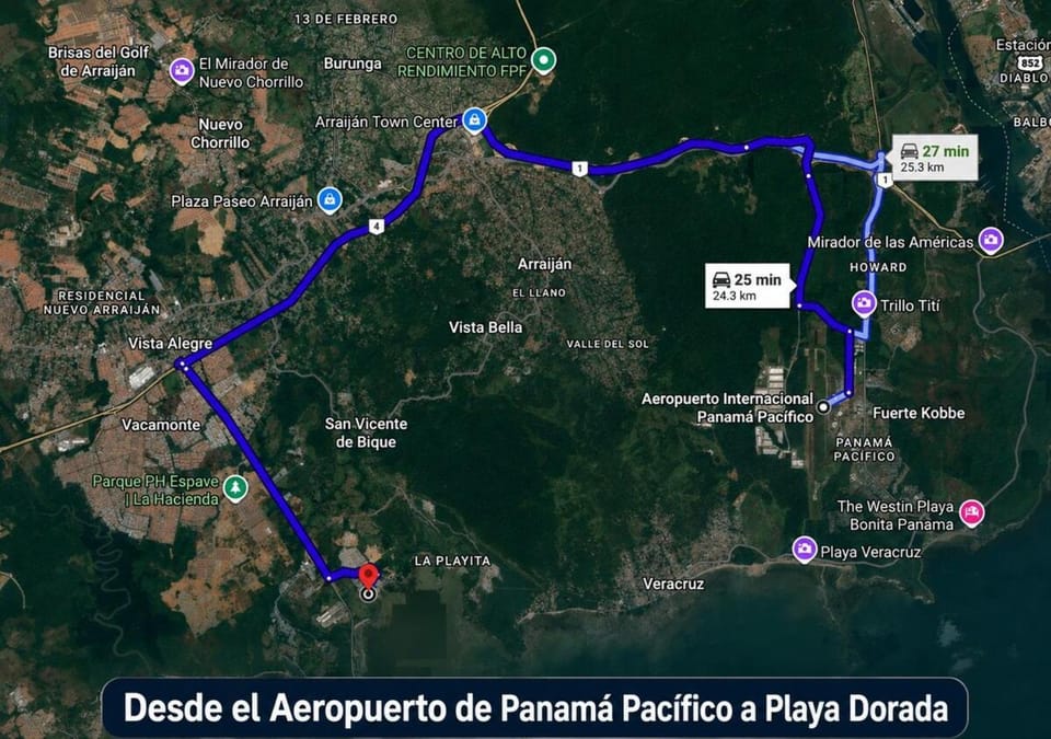 Escapada familiar playa, toboganes y diversión fuera de la ciudad Apartment in Panama