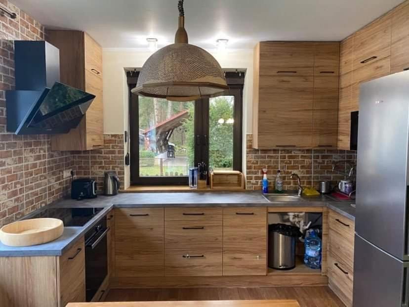 Kitchen or kitchenette, microwave, oven, stove, kitchen, kitchen
