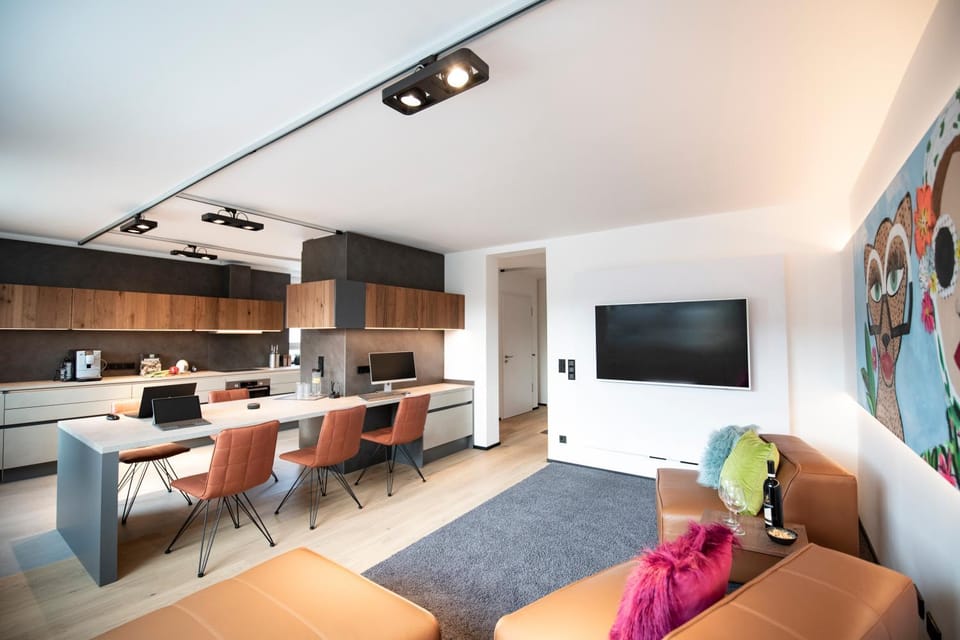 Living room, Seating area, Dining area