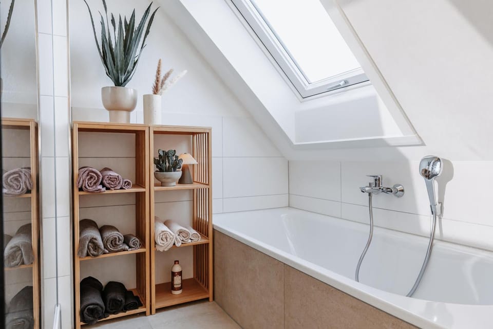 Property building, Bathroom, Living room