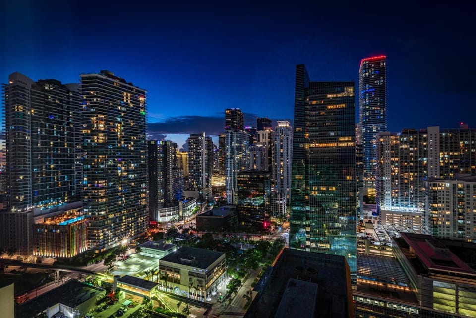 Night, Bird's eye view, City view