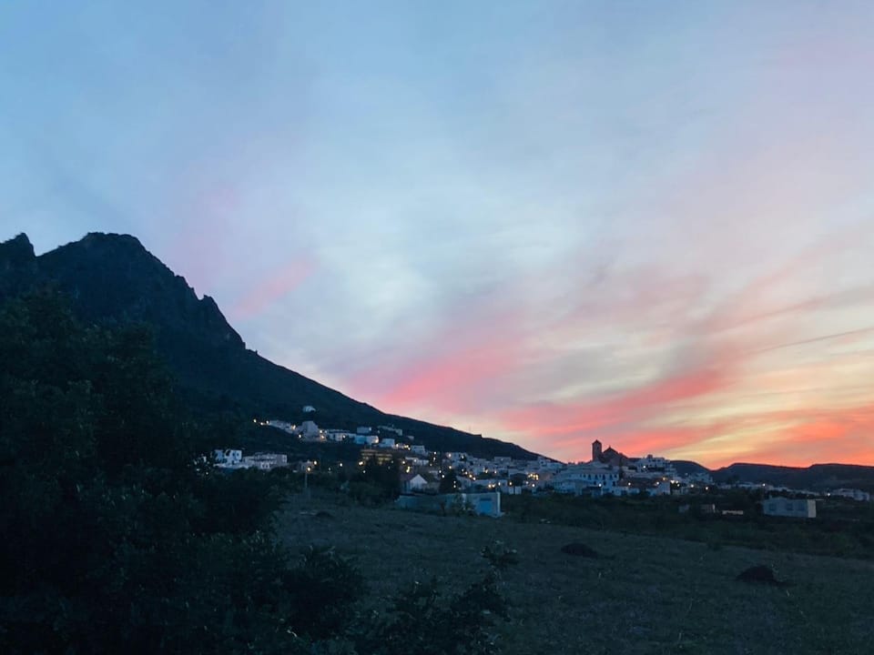 Neighbourhood, Natural landscape, Hiking, Sunset