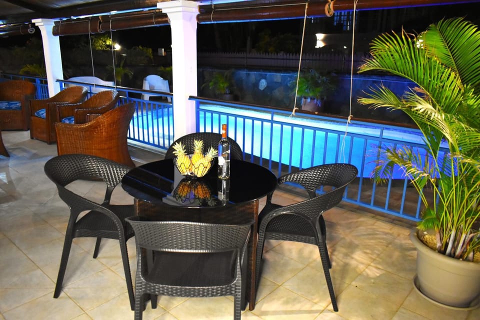 Patio, Seating area, Pool view, Swimming pool