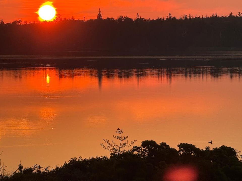 Natural landscape, Lake view, Sunrise