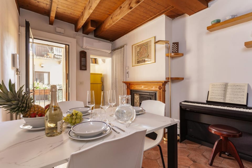 Living room, kitchen