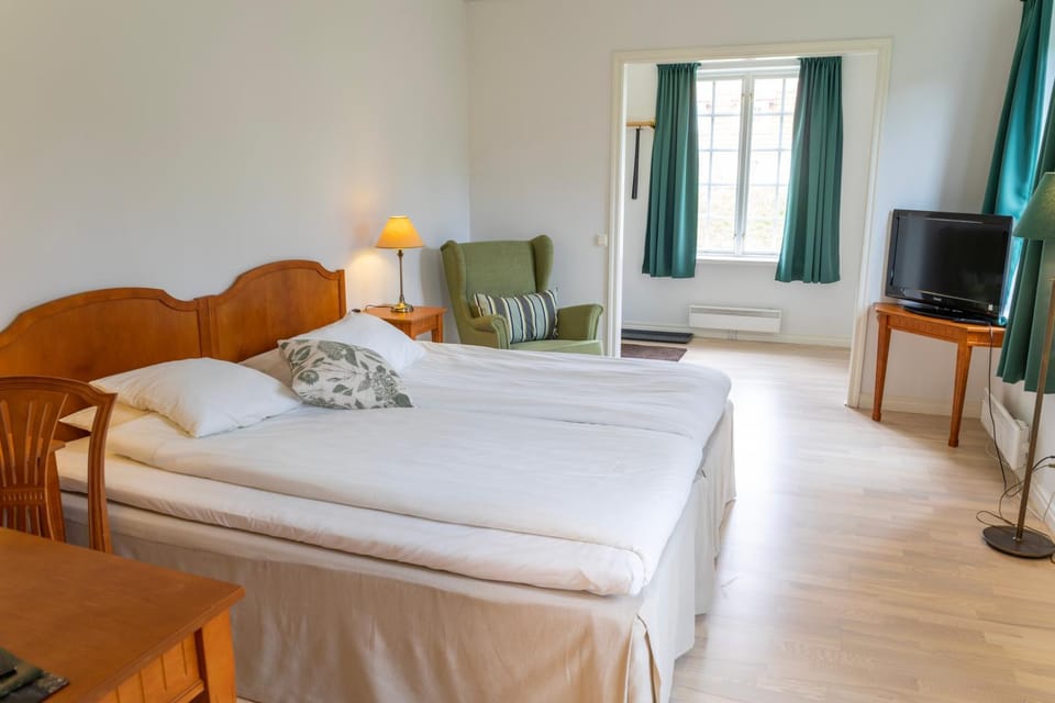 Bed, TV and multimedia, Seating area
