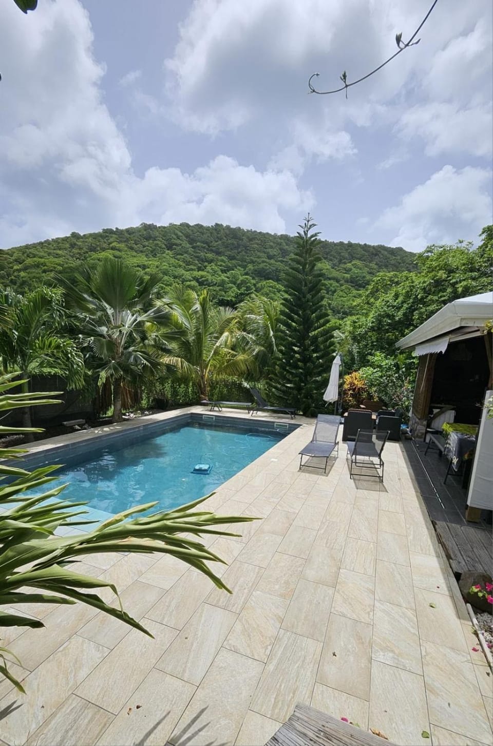 Natural landscape, Mountain view, Swimming pool