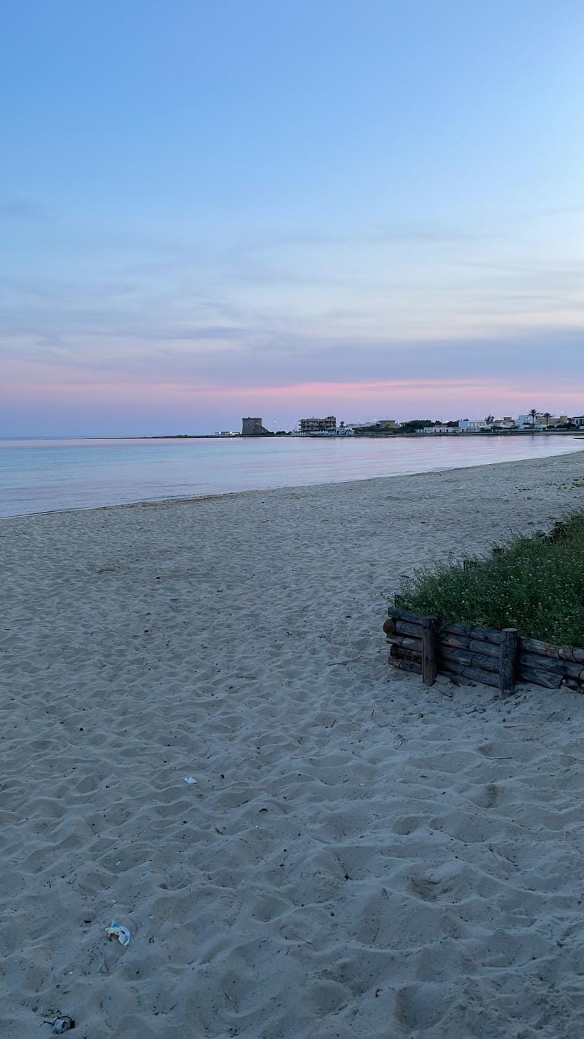 Beach, Sea view, Sunset