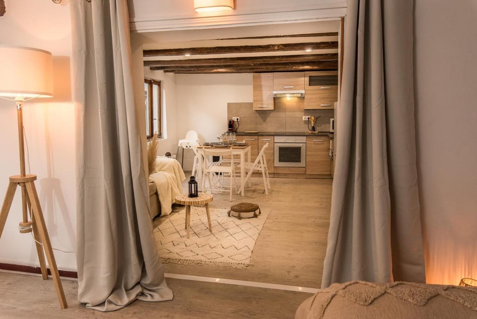 Living room, kitchen