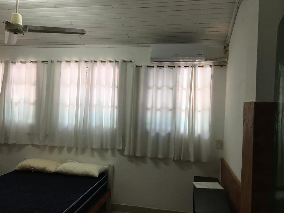 Bed, Bedroom, fireplace, air conditioner