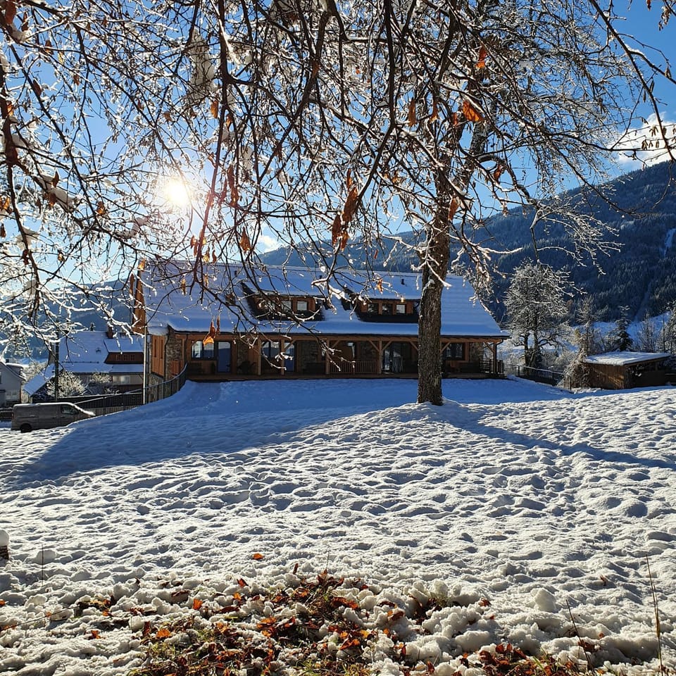 Property building, Natural landscape, Winter
