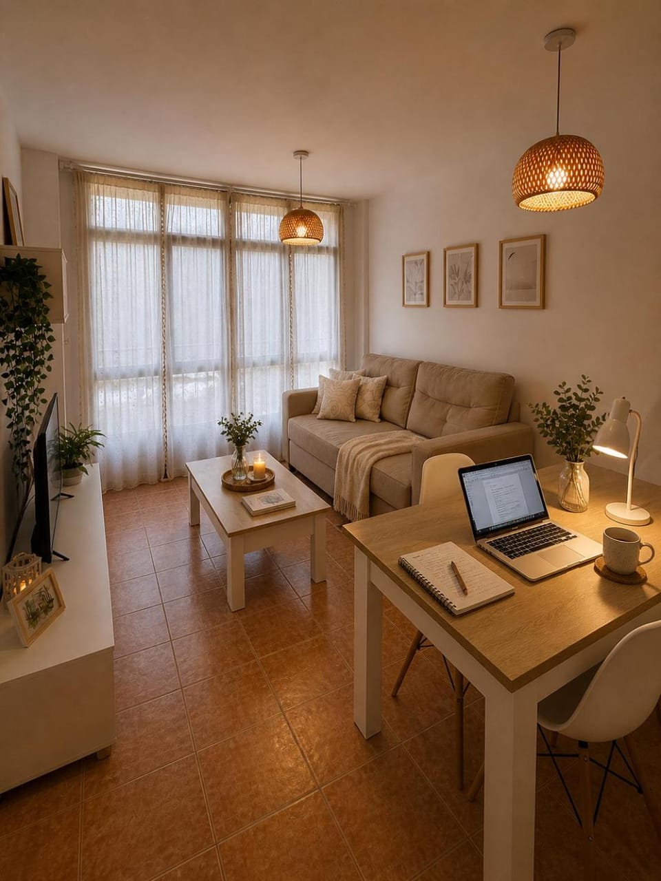 TV and multimedia, Living room, Seating area, Dining area