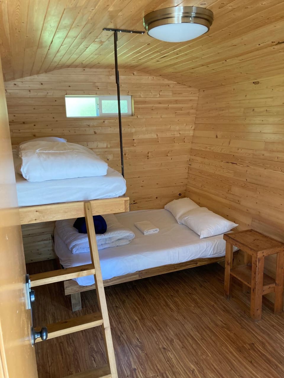 Photo of the whole room, bunk bed
