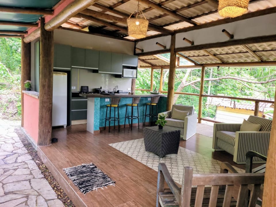 Patio, View (from property/room), Balcony/Terrace, Kitchen or kitchenette, Seating area, Dining area, Communal kitchen, microwave, minibar, stove, toaster, kitchen