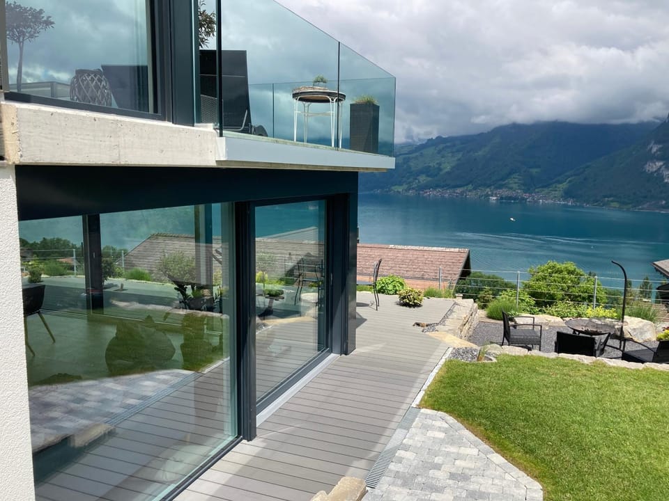 Summer, BBQ facilities, Garden, Seating area, Lake view, Mountain view